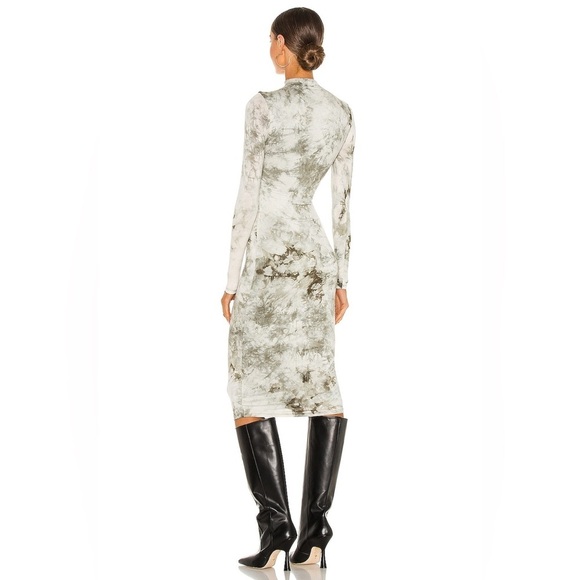 Lovers + Friends Ivanna Midi Dress - Green Tie Dye - Size Small - Picture 3 of 15